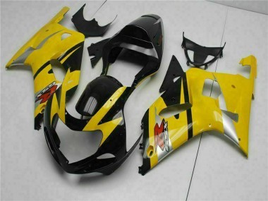 Best 2001-2003 Suzuki GSXR 600/750 Motorcycle Fairings - Yellow Black Canada