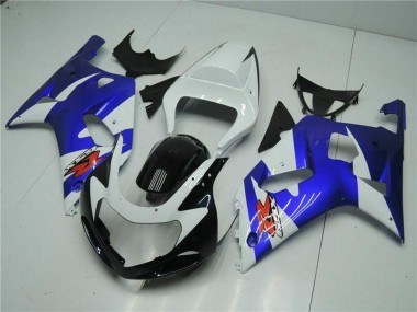 Best 2001-2003 Suzuki GSXR 600/750 Motorcycle Fairings - White Blue Black Canada