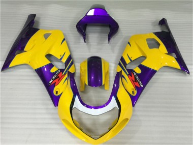 Best 2001-2003 Suzuki GSXR 600/750 Motorcycle Fairings - Yellow Purple Canada