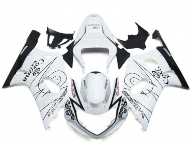 Best 2001-2003 Suzuki GSXR 600 / GSXR 750 Motorcycle Fairing - White Black Corona Alstare Canada