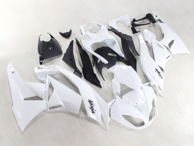 Best 2009-2012 Kawasaki ZX6R Motorcycle Fairings - White Black Ninja Canada