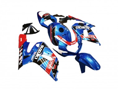 Best 2001-2003 Suzuki GSXR 600 / GSXR 750 Motorcycle Fairings - Blue Red Racing Canada