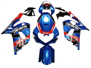 Best 2001-2003 Suzuki GSXR 600 / GSXR 750 Motorcycle Fairings - Blue Red Racing Canada