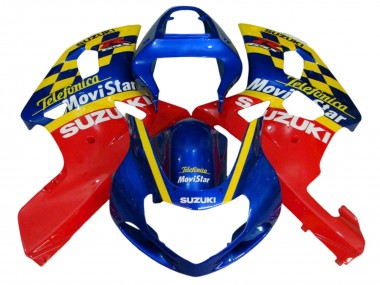 Best 2001-2003 Suzuki GSXR 600 / GSXR 750 Motorcycle Fairings - Blue Red Yellow Canada