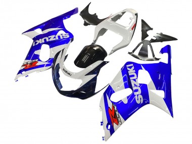 Best 2001-2003 Suzuki GSXR 600 / GSXR 750 Motorcycle Fairing - White Blue Glossy Black Red Canada