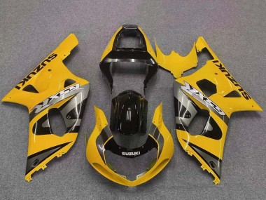 Best 2001-2003 Suzuki GSXR 600 / GSXR 750 Motorcycle Fairing - Yellow Grey Glossy Black Canada