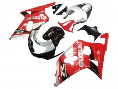 Best 2001-2003 Suzuki GSXR 600 / GSXR 750 Motorcycle Fairing - Red White Glossy Black Canada