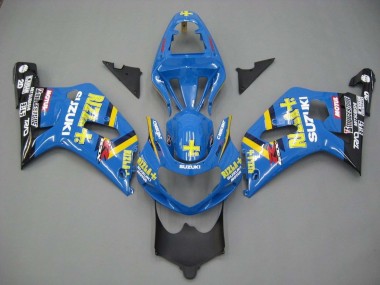 Best 2001-2003 Suzuki GSXR 600 / GSXR 750 Motorcycle Fairings - Blue Yellow Black Motul Rizla Canada