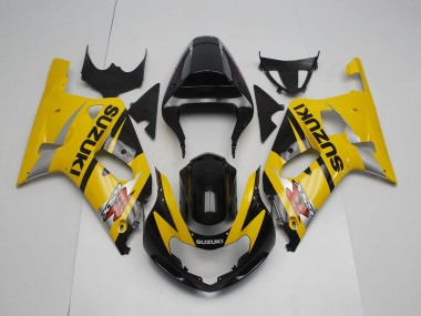 Best 2001-2003 Suzuki GSXR 600 / GSXR 750 Motorcycle Fairing - Yellow Silver Glossy Black Canada