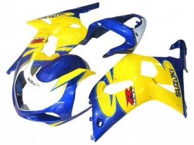 Best 2001-2003 Suzuki GSXR 600 / GSXR 750 Motorcycle Fairings - Blue Yellow White Canada