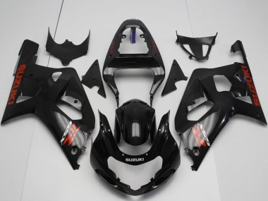 Best 2001-2003 Suzuki GSXR 600 / GSXR 750 Motorcycle Fairings - Glossy Black Red Canada
