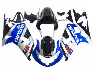 Best 2001-2003 Suzuki GSXR 600 / GSXR 750 Motorcycle Fairings - Blue Silver Glossy Black Canada