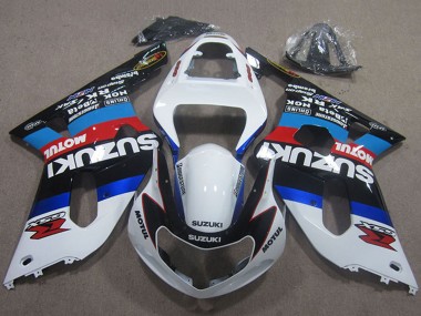 Best 2001-2003 Suzuki GSXR 600 Motorcycle Fairings - White Blue Red Black Motul Canada