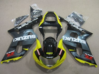 Best 2001-2003 Suzuki GSXR 600 Motorcycle Fairings - Black Yellow Motul Canada