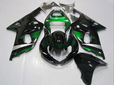 Best 2001-2003 Suzuki GSXR 600 Motorcycle Fairings - Glossy Black Green Canada