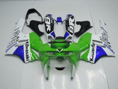 Best 1994-1997 Green White Kawasaki ZX9R Motorcycle Fairings Kits Canada