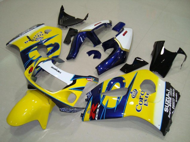 Best 1996-2000 Yellow Corona Suzuki GSXR 600 Motorcycle Fairings Canada Best 1996-2000 Yellow Corona Suzuki GSXR 600 Motorcycle Fairings Canada