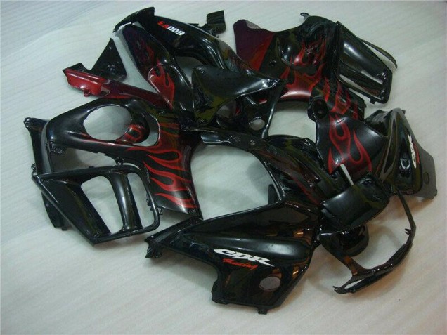 Best 1995-1998 Black Red Flame Honda CBR600 F3 Motorcyle Fairings Canada Best 1995-1998 Black Red Flame Honda CBR600 F3 Motorcyle Fairings Canada