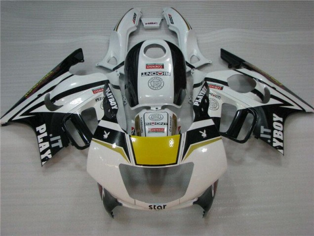Best 1995-1998 White Black Playboy Honda CBR600 F3 Motorcycle Fairing Canada Best 1995-1998 White Black Playboy Honda CBR600 F3 Motorcycle Fairing Canada