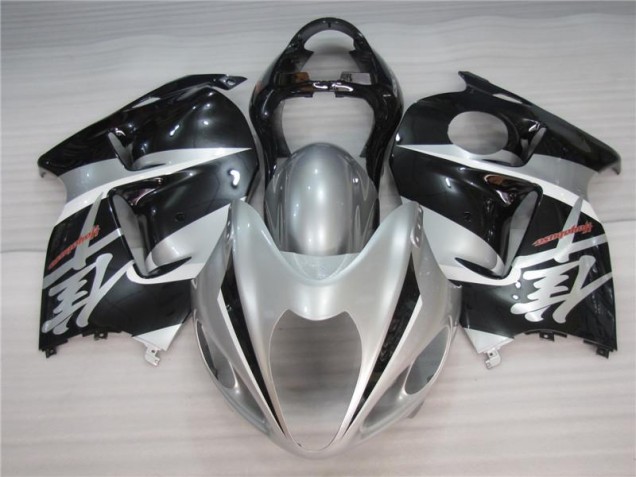 Best 1996-2007 Silver Black Suzuki GSXR 1300 Hayabusa Motorcycle Fairing Kits Canada