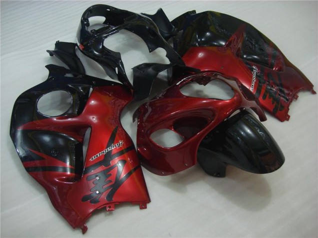 Best 1996-2007 Red Black Suzuki GSXR 1300 Hayabusa Motorcycle Fairing Kit Canada