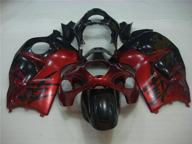 Best 1996-2007 Red Black Suzuki GSXR 1300 Hayabusa Motorcycle Fairing Kit Canada