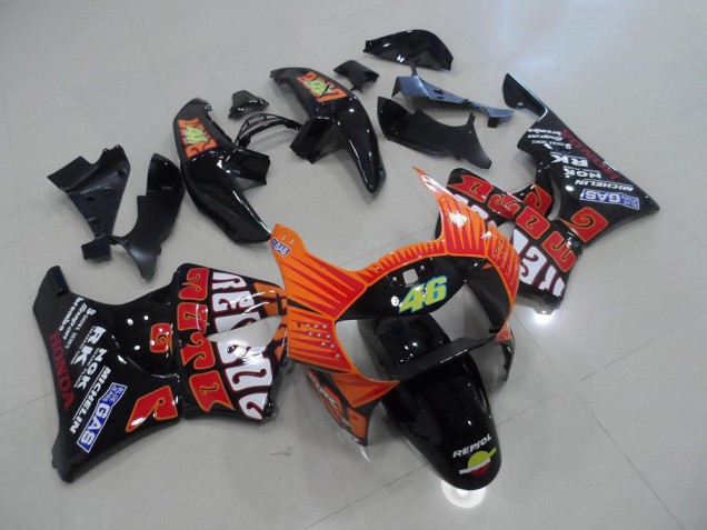 Best 1998-1999 Black Rossi Honda CBR900RR 919 Motorbike Fairing Kits Canada Best 1998-1999 Black Rossi Honda CBR900RR 919 Motorbike Fairing Kits Canada