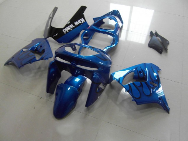 Best 1998-1999 Blue Black Flame Kawasaki ZX9R Motorbike Fairing Canada Best 1998-1999 Blue Black Flame Kawasaki ZX9R Motorbike Fairing Canada