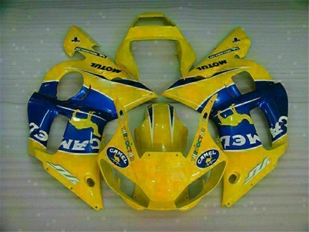 Best 1998-2002 Yellow Blue Yamaha YZF R6 Motorcycle Fairing Kit Canada Best 1998-2002 Yellow Blue Yamaha YZF R6 Motorcycle Fairing Kit Canada