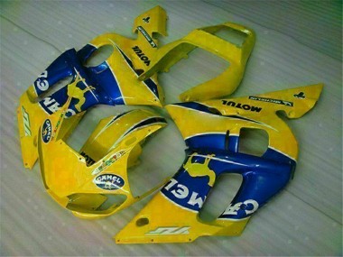 Best 1998-2002 Yellow Blue Yamaha YZF R6 Motorcycle Fairing Kit Canada