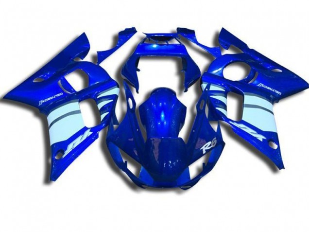 Best 1998-2002 Blue and White Yamaha YZF R6 Motorbike Fairings Canada Best 1998-2002 Blue and White Yamaha YZF R6 Motorbike Fairings Canada