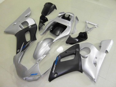 Best 1998-2002 Black Silver Yamaha YZF R6 Motorcycle Fairings Kit Canada