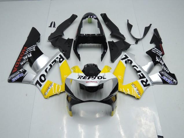 Best 2000-2001 Yellow Silver Black Repsol Honda CBR900RR 929 Motor Bike Fairings Canada