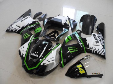 Best 2000-2001 Black White Green Monster Yamaha YZF R1 Bike Fairings Canada