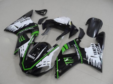 Best 2000-2001 Black White Green Monster Yamaha YZF R1 Motorbike Fairing Canada