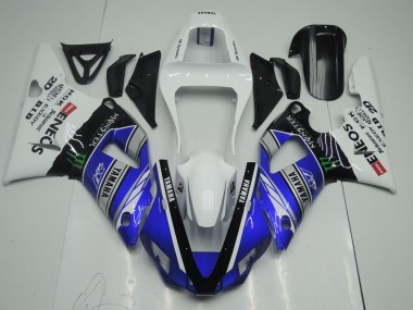 Best 2000-2001 Blue White ENEOS Monster Yamaha YZF R1 Motor Bike Fairings Canada