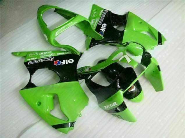 Best 2000-2002 Green Black Kawasaki ZX6R Bike Fairings Canada Best 2000-2002 Green Black Kawasaki ZX6R Bike Fairings Canada