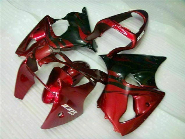 Best 2000-2002 Red Black Kawasaki ZX6R Bike Fairing Kit Canada Best 2000-2002 Red Black Kawasaki ZX6R Bike Fairing Kit Canada