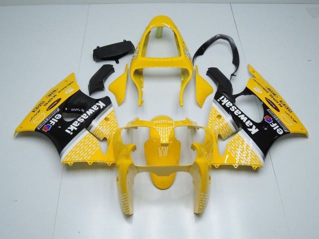 Best 2000-2002 Yellow Arrow Kawasaki ZX6R Motorcylce Fairings Canada Best 2000-2002 Yellow Arrow Kawasaki ZX6R Motorcylce Fairings Canada