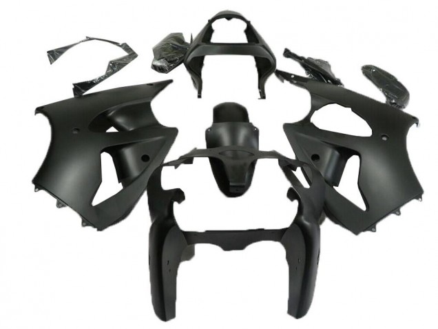 Best 2000-2002 Matte Black Kawasaki ZX6R Motorcycle Fairings Kits Canada Best 2000-2002 Matte Black Kawasaki ZX6R Motorcycle Fairings Kits Canada
