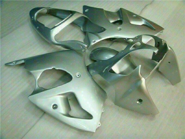 Best 2000-2002 Silver Kawasaki ZX6R Replacement Fairings Canada