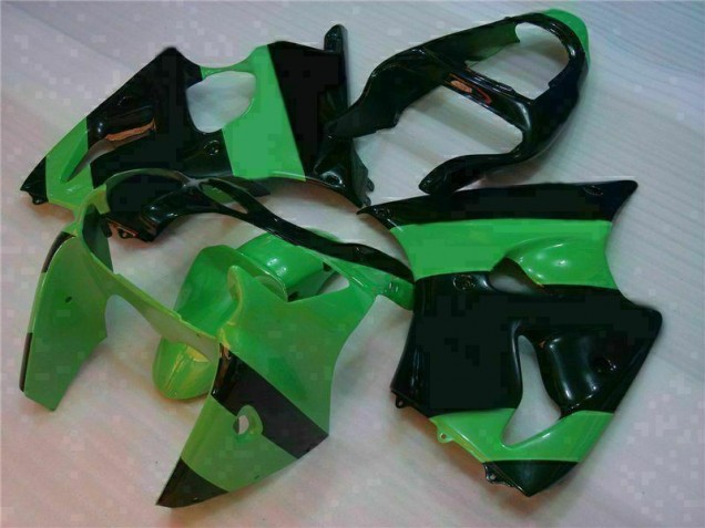 Best 2000-2002 Green Black Kawasaki ZX6R Motorcycle Fairings Canada Best 2000-2002 Green Black Kawasaki ZX6R Motorcycle Fairings Canada