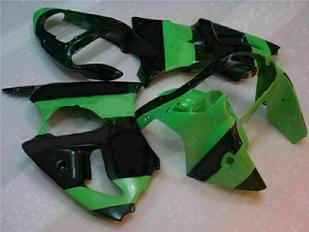 Best 2000-2002 Green Black Kawasaki ZX6R Motorcycle Fairings Canada Best 2000-2002 Green Black Kawasaki ZX6R Motorcycle Fairings Canada