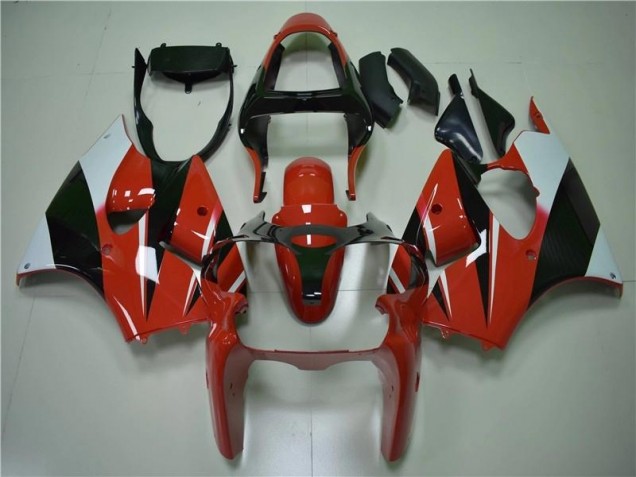 Best 2000-2002 Red Black White Kawasaki ZX6R Bike Fairings Canada Best 2000-2002 Red Black White Kawasaki ZX6R Bike Fairings Canada