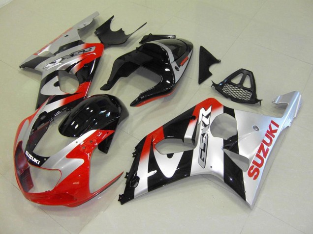 Best 2000-2002 Red Silver Suzuki GSXR 1000 Motorcycle Fairings Canada Best 2000-2002 Red Silver Suzuki GSXR 1000 Motorcycle Fairings Canada