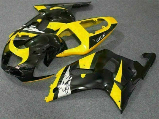 Best 2001-2003 Yellow Black Suzuki GSXR 600/750 Motorcycle Replacement Fairings Canada Best 2001-2003 Yellow Black Suzuki GSXR 600/750 Motorcycle Replacement Fairings Canada
