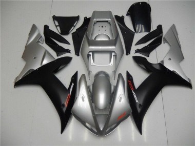 Best 2002-2003 Yamaha YZF R1 Motorcycle Fairings MF0766 - Silver Black Canada