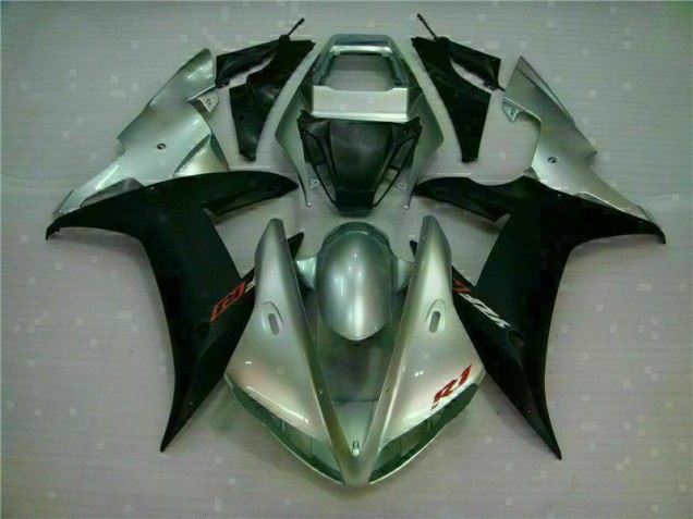 Best 2002-2003 Silver Black Yamaha YZF R1 Motorbike Fairing Kits Canada Best 2002-2003 Silver Black Yamaha YZF R1 Motorbike Fairing Kits Canada