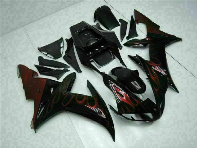 Best 2002-2003 Black Yamaha YZF R1 Motorcyle Fairings Canada