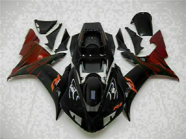 Best 2002-2003 Black Yamaha YZF R1 Motorcylce Fairings Canada